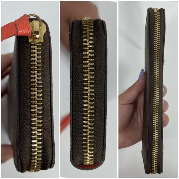 Louis Vuitton Monogram Clemence wallet Piment interior - Picture 13 of 16